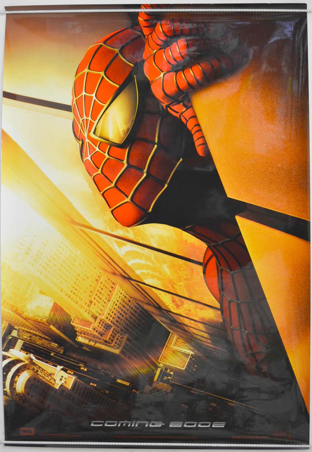 Spider-Man  (Withdrawn Twin Towers Teaser Version)  Original One Sheet Poster - Film Poster - Movie Poster 