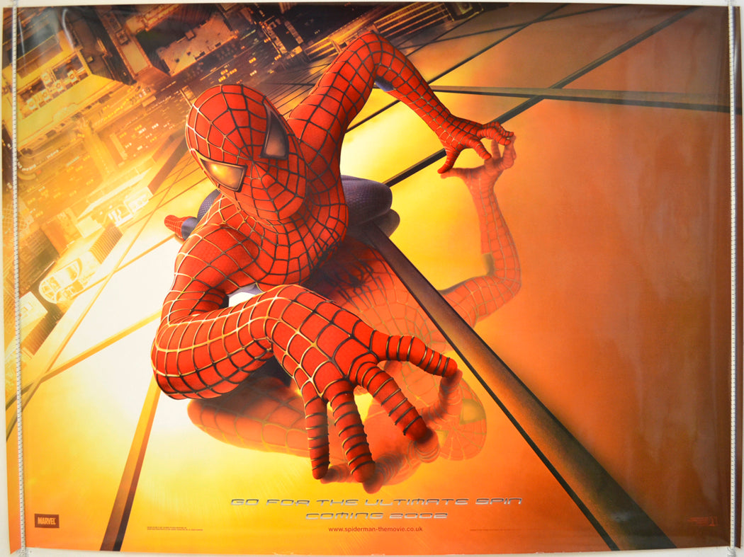 Spider-Man  (Teaser / Advance Version)  Original Quad Poster - Film Poster - Movie Poster 