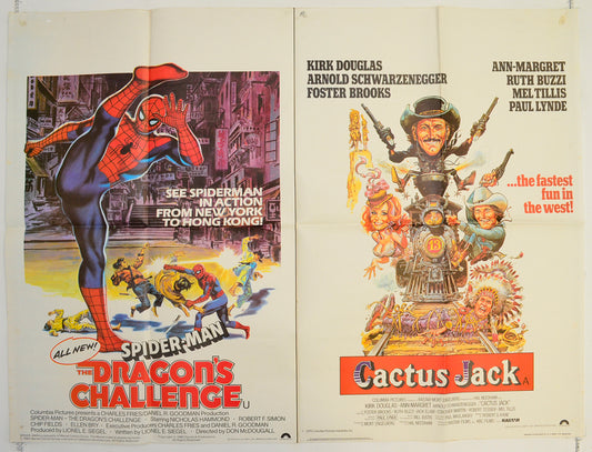 Spider-Man - The Dragon's Challenge / Cactus Jack  (Double Bill)   Original Quad Poster - Film Poster - Movie Poster  