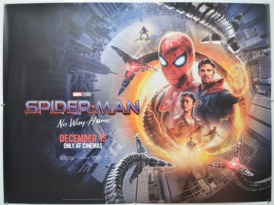 Spider-man: No Way Home (Teaser / Advance Version) Original Quad Poster - Film Poster - Movie Poster