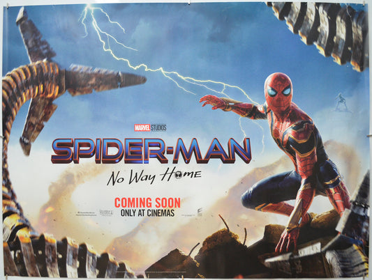 Spider-man: No Way Home (Teaser / Advance Version 2) Original Quad Poster - Film Poster - Movie Poster