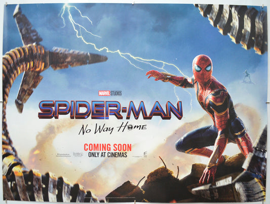 Spider-man: No Way Home (Teaser / Advance Version 2) Original Quad Poster - Film Poster - Movie Poster