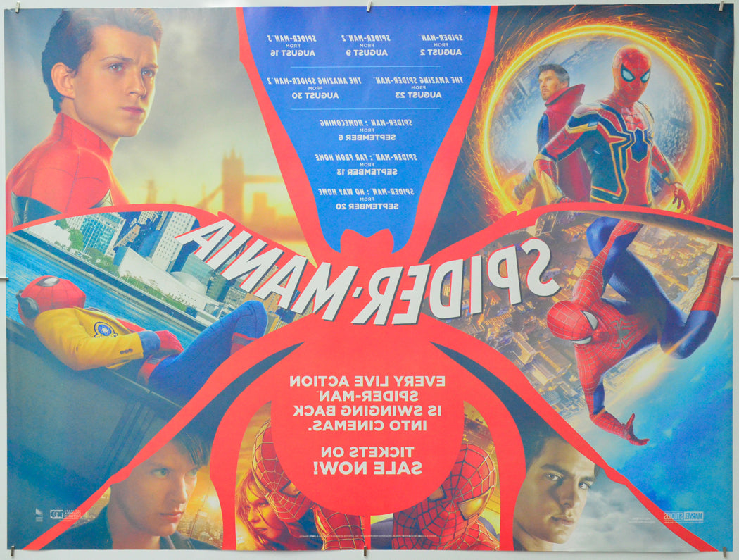 Spider-Mania (Back) Cinema Quad Movie Poster 
