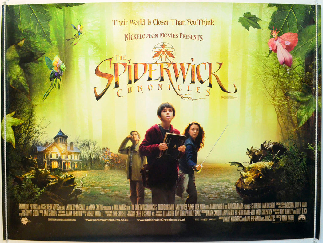 The Spiderwick Chronicles Original British Quad Poster - Film Poster - Movie Poster 