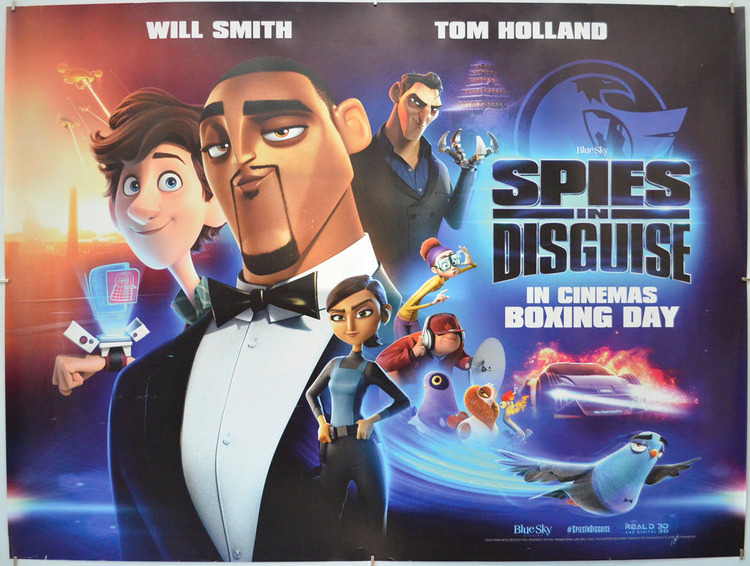 Spies In Disguise - Original Quad Poster - Film Poster - Movie Poster