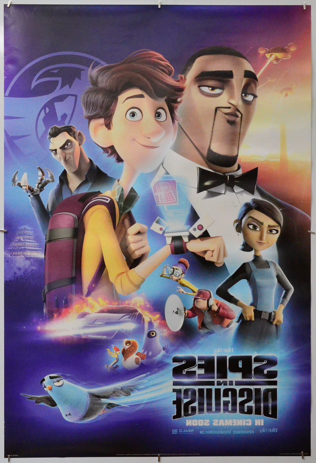 Spies In Disguise (Back) Cinema One Sheet Movie Poster 