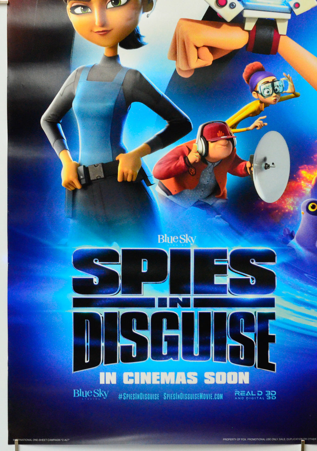 Spies In Disguise (Bottom Left) Cinema One Sheet Movie Poster 