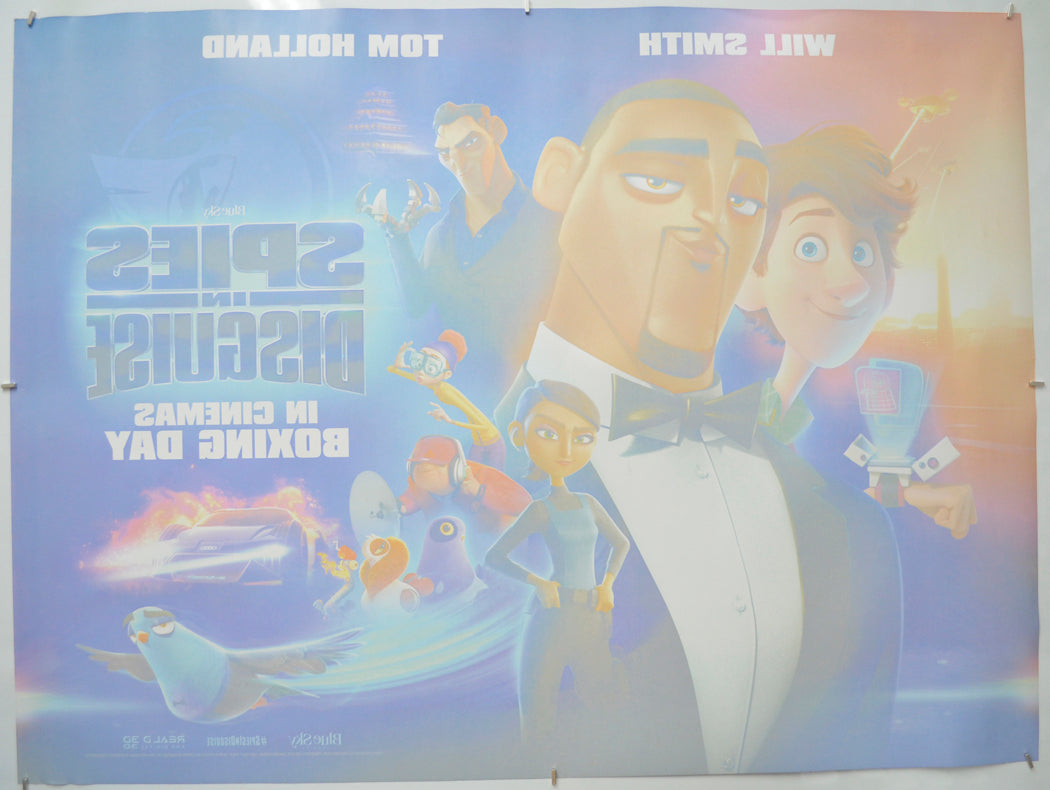 Spies In Disguise (Back) Cinema Quad Movie Poster 