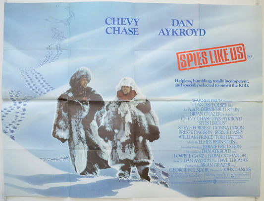 Spies Like Us  Original British Quad Poster - Film Poster - Movie Poster 