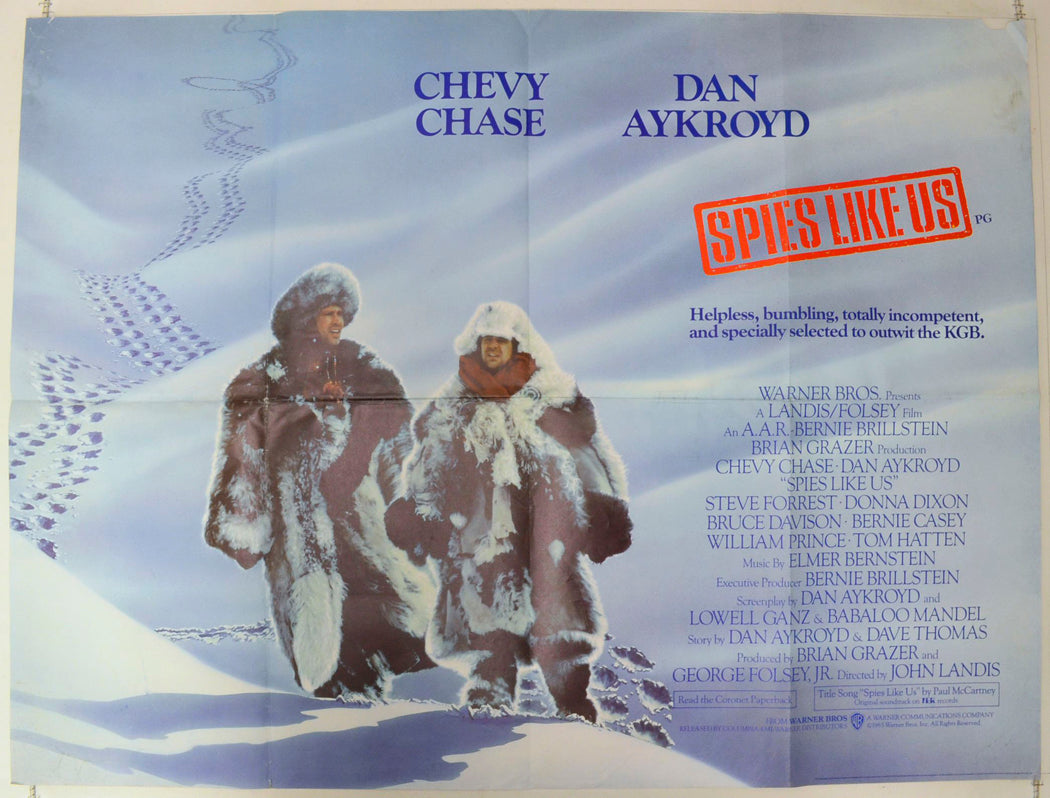 Spies Like Us  Original British Quad Poster - Film Poster - Movie Poster