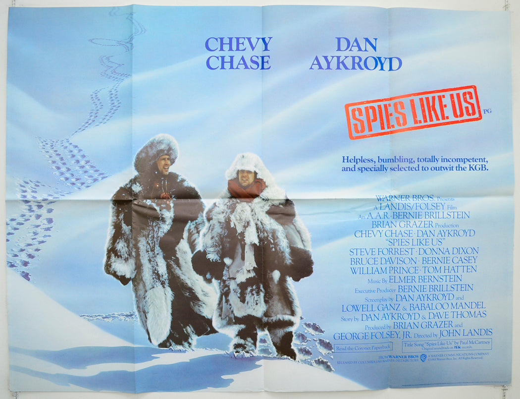 Spies Like Us Original Quad Poster - Film Poster - Movie Poster  