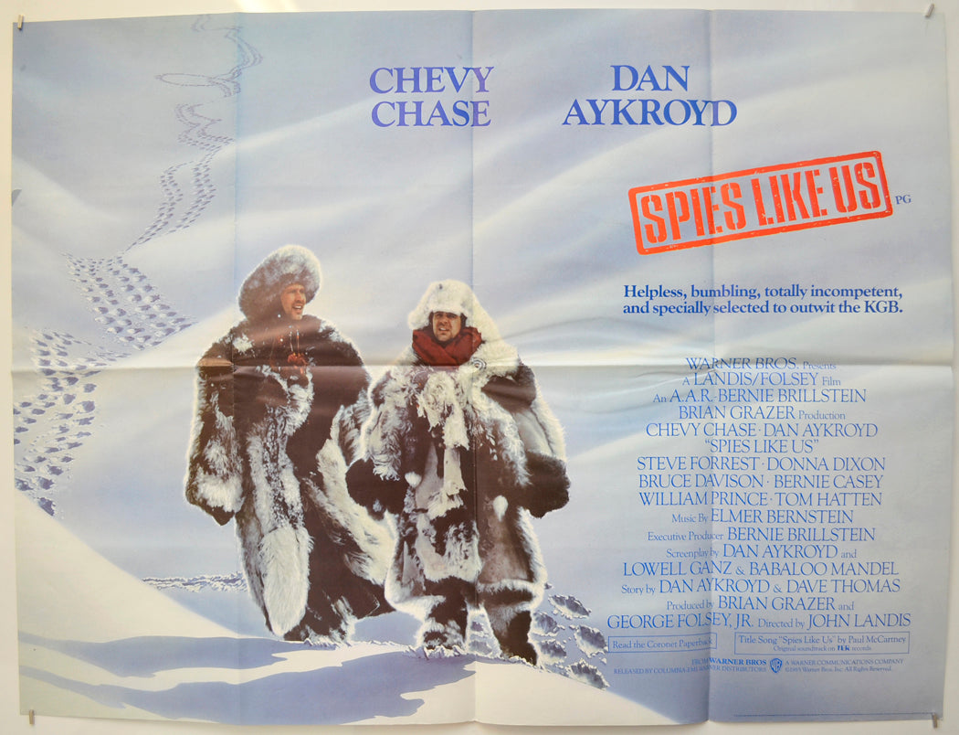 Spies Like Us Original Quad Poster - Film Poster - Movie Poster  