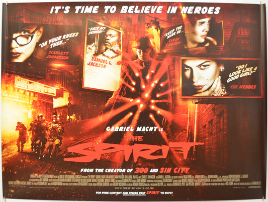 The Spirit Original Quad Poster - Film Poster - Movie Poster