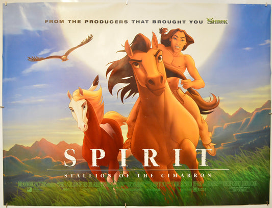 Spirit : Stallion Of the Cimarron  Original Quad Poster - Film Poster - Movie Poster