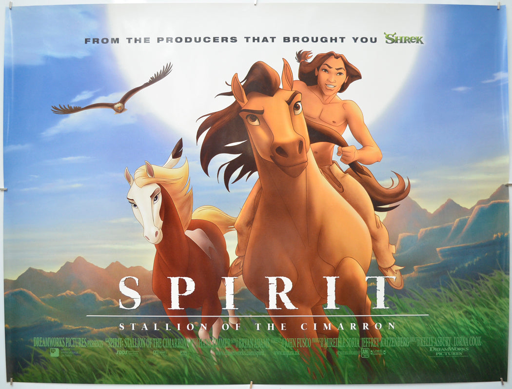 Spirit : Stallion Of The Cimarron - Original Quad Poster - Film Poster - Movie Poster