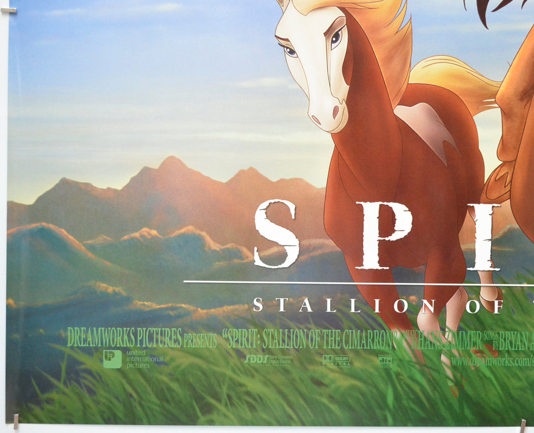 SPIRIT : STALLION OF THE CIMARRON (Bottom Left) Cinema Quad Movie Poster 