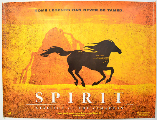 Spirit : Stallion Of the Cimarron  (Teaser / Advance Version) Original Quad Poster - Film Poster - Movie Poster