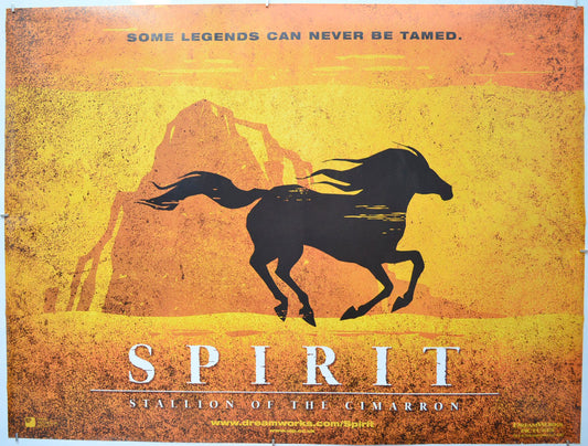 Spirit : Stallion Of the Cimarron (Teaser / Advance Version) Original Quad Poster - Film Poster - Movie Poster