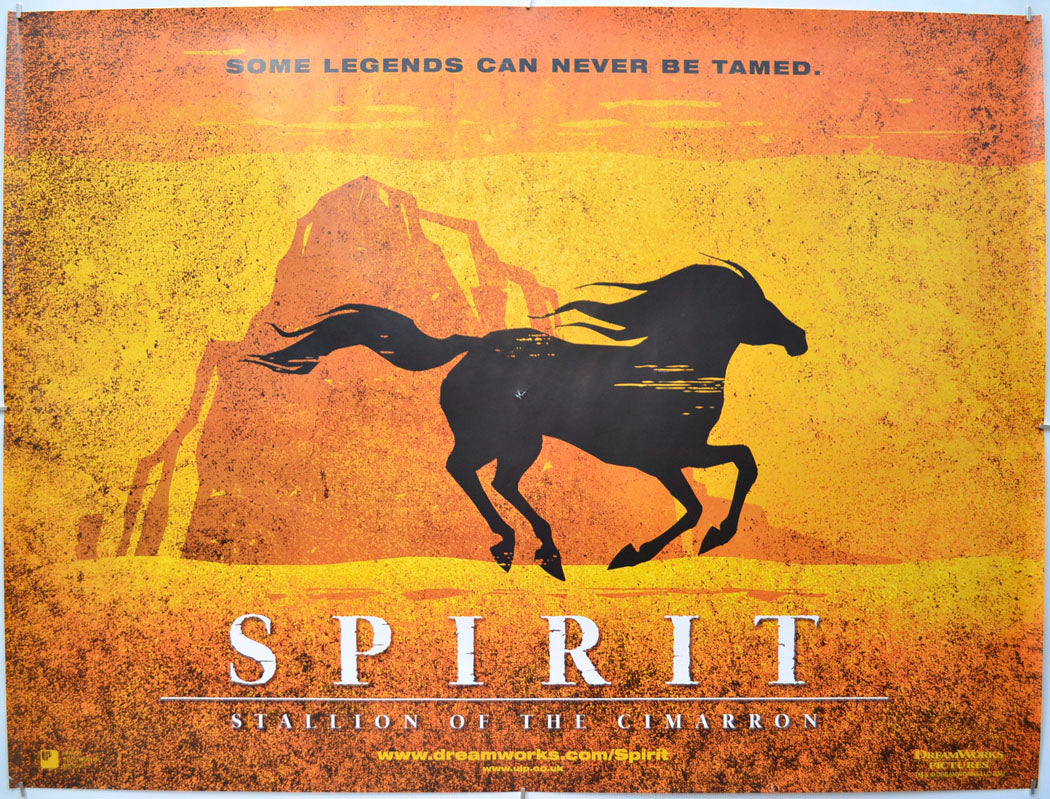 Spirit : Stallion Of the Cimarron (Teaser / Advance Version) Original Quad Poster - Film Poster - Movie Poster