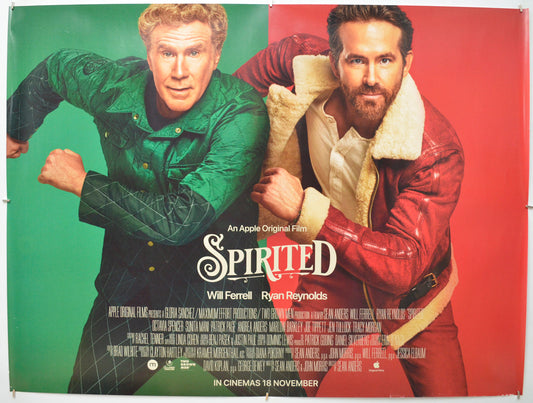 Spirited (Teaser / Advance Version) Original Quad Poster - Film Poster - Movie Poster 