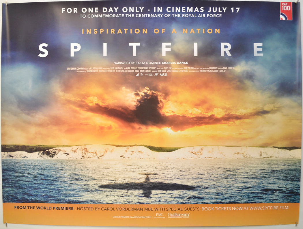 Spitfire Original Quad Poster - Film Poster - Movie Poster