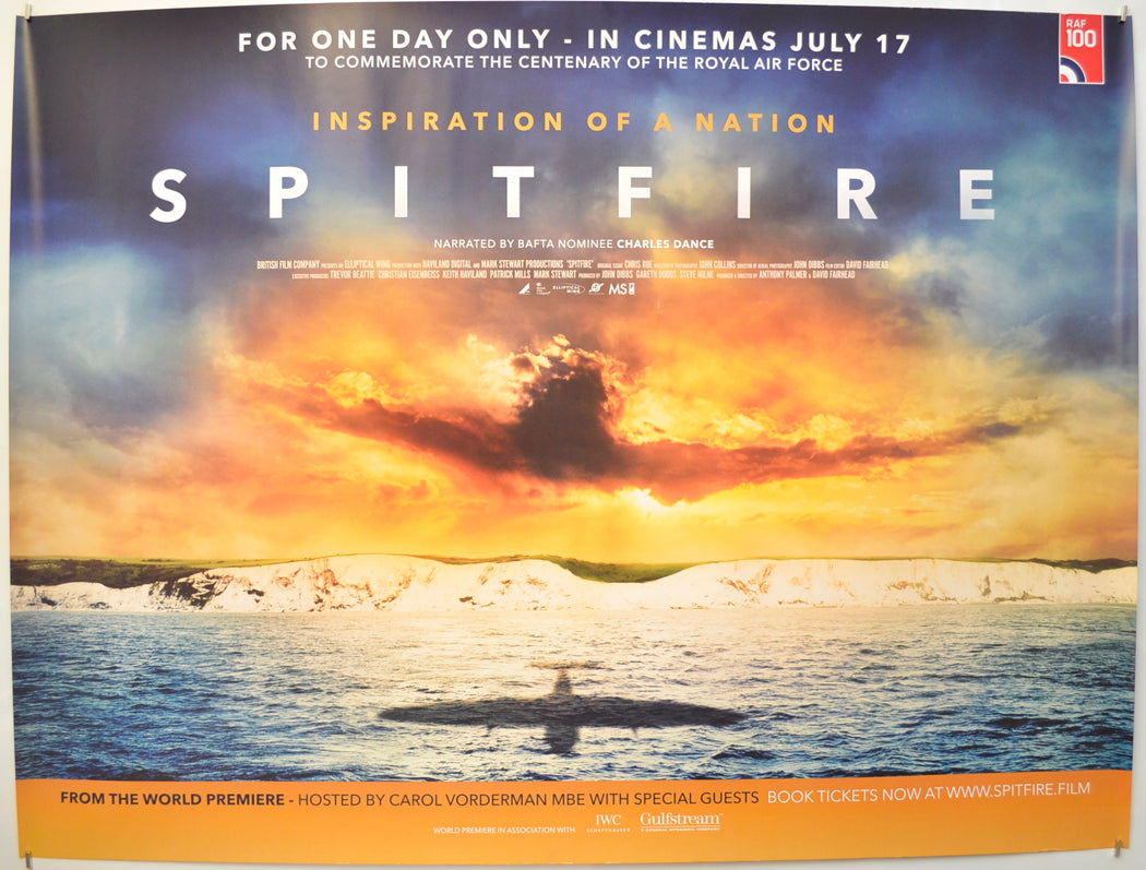 Spitfire Original Quad Poster - Film Poster - Movie Poster