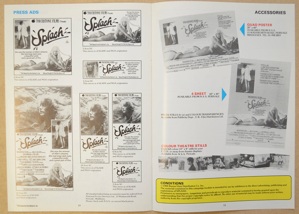 SPLASH Cinema Exhibitors Campaign Press Book - BACK 