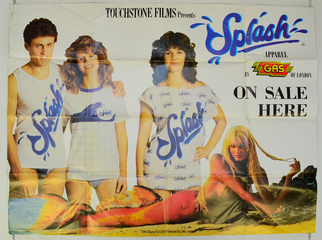 Splash  (Merchandise Advertising Poster)   Original British Quad Poster - Film Poster - Movie Poster 