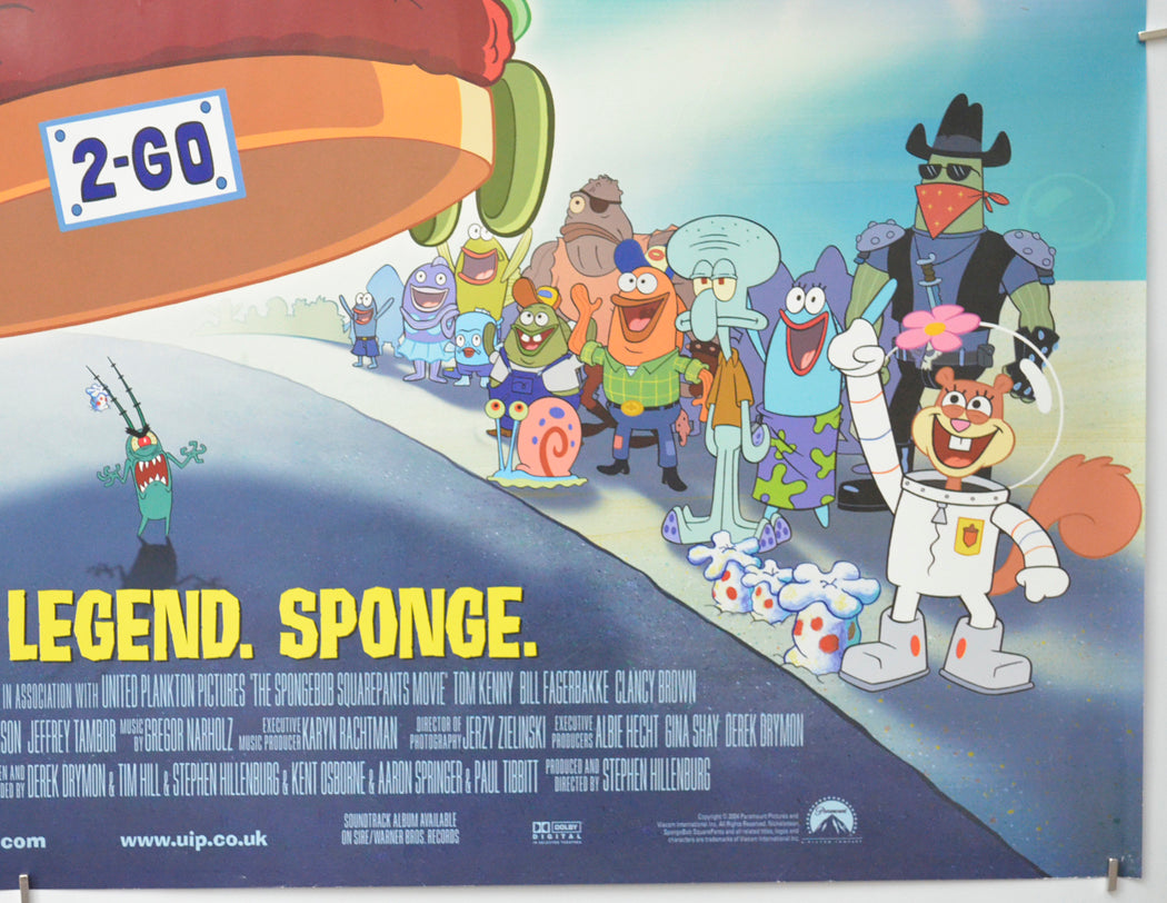 THE SPONGEBOB SQUAREPANTS MOVIE (Bottom Right) Cinema Quad Movie Poster 