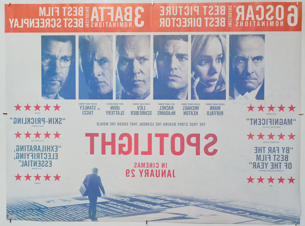 Spotlight (Back) Cinema Quad Movie Poster 