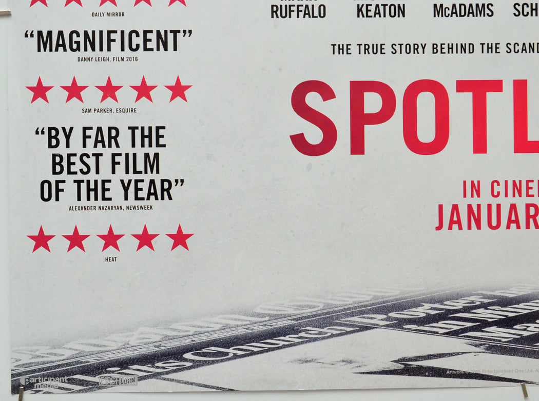 Spotlight (Bottom Left) Cinema Quad Movie Poster 
