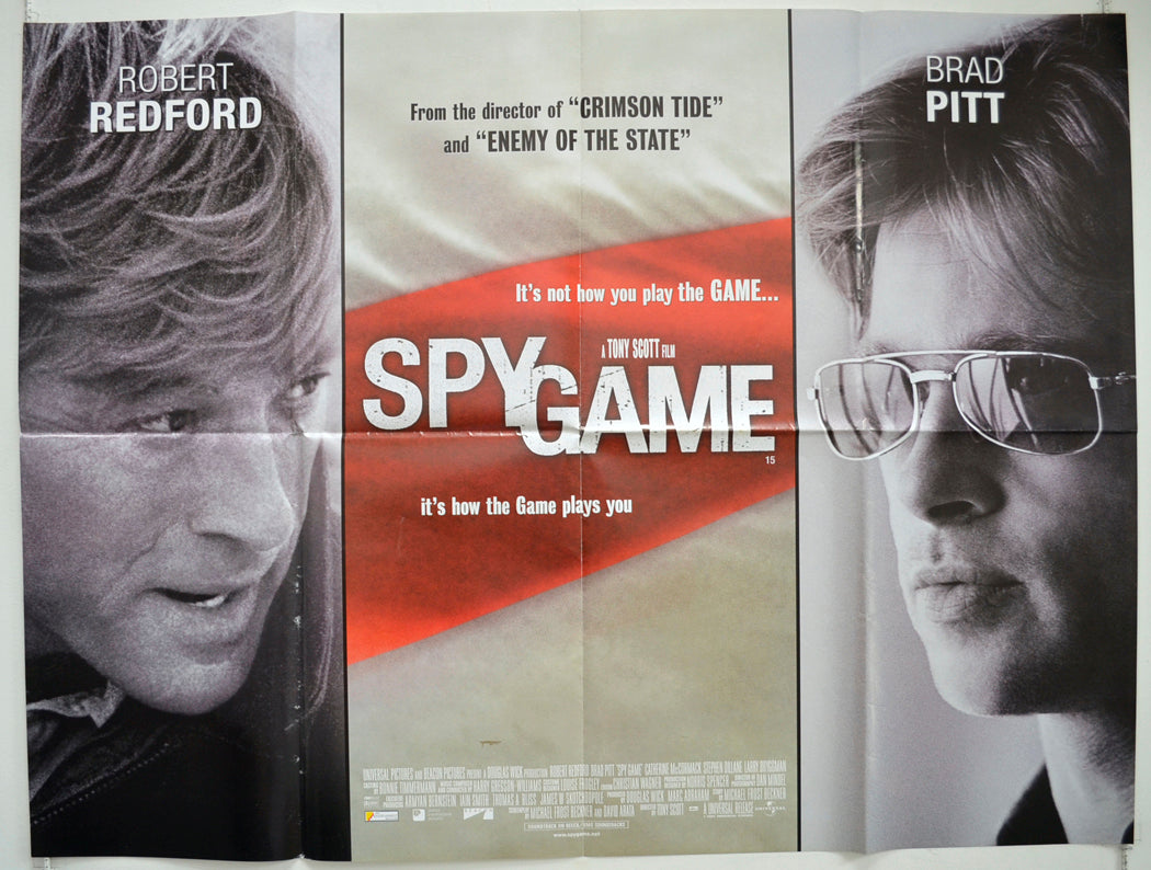 Spy Game  Original British Quad Poster - Film Poster - Movie Poster 