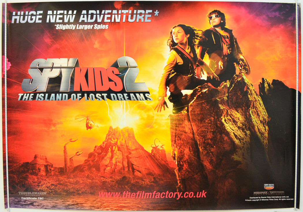 Spy Kids 2 - Island Of Lost Dreams Original Quad Poster - Film Poster - Movie Poster  