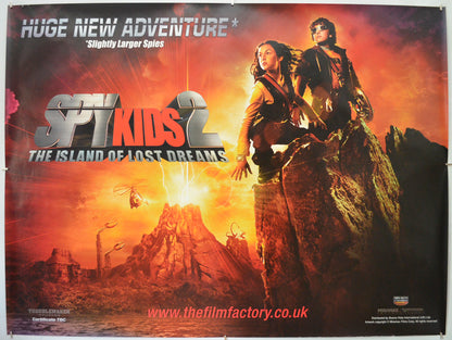 Spy Kids 2 : Island Of Lost Dreams (Teaser / Advance Version) Original Quad Poster - Film Poster - Movie Poster  