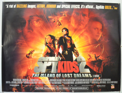 Spy Kids 2 : Island Of Lost Dreams Original Quad Poster - Film Poster - Movie Poster  