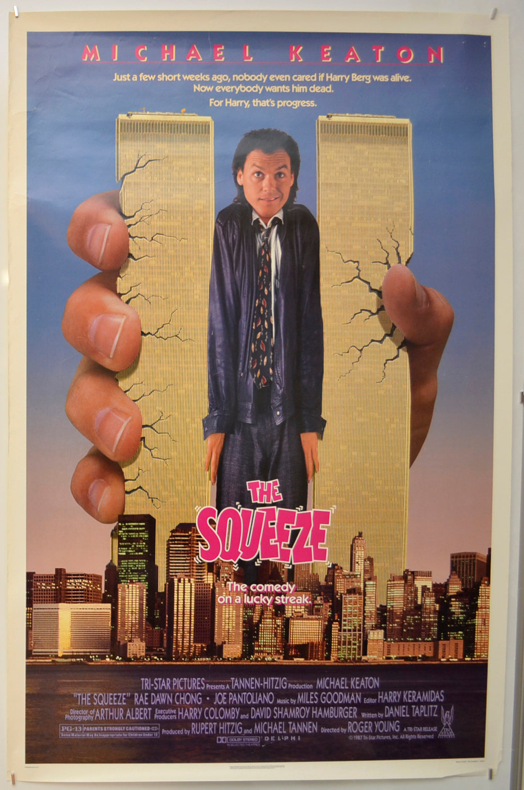 The Squeeze  Original One Sheet Poster - Film Poster - Movie Poster