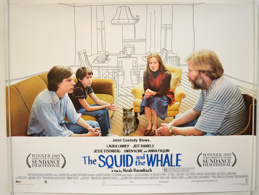 The Squid And The Whale  Original Quad Poster - Film Poster - Movie Poster