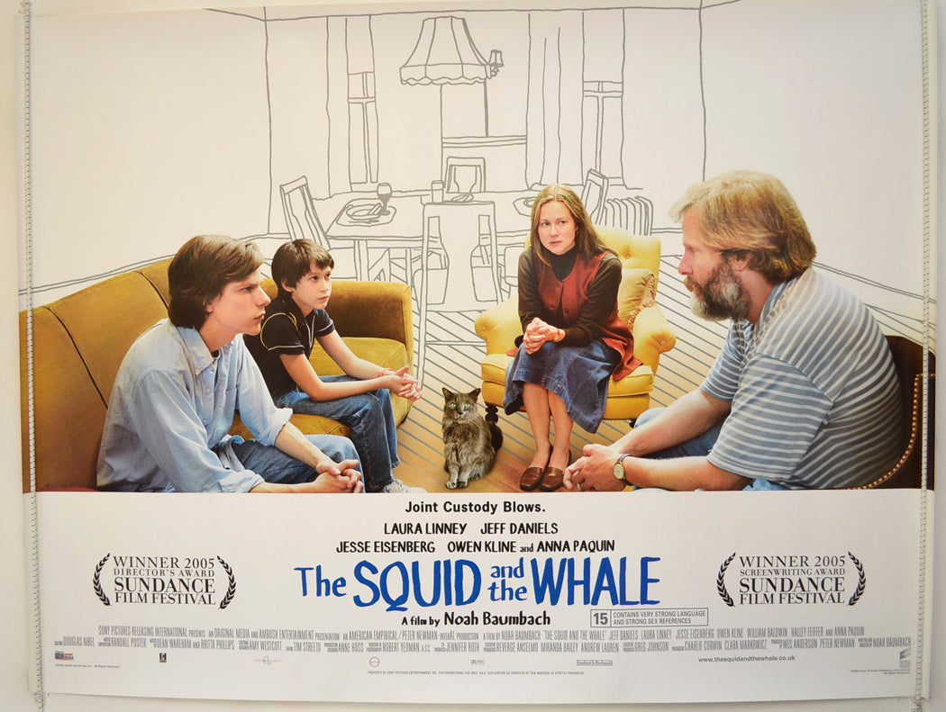 The Squid And The Whale  Original Quad Poster - Film Poster - Movie Poster