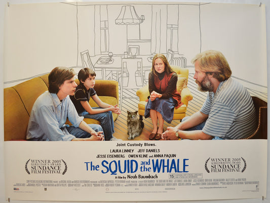 The Squid And The Whale Original Quad Poster - Film Poster - Movie Poster  