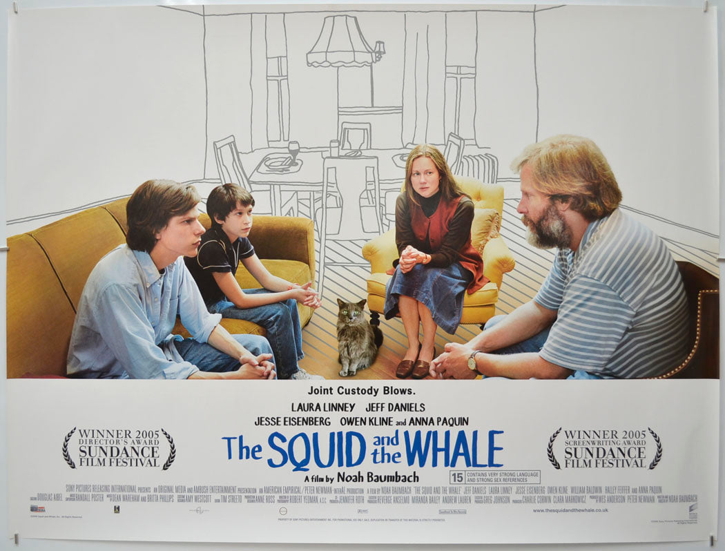 The Squid And The Whale Original Quad Poster - Film Poster - Movie Poster