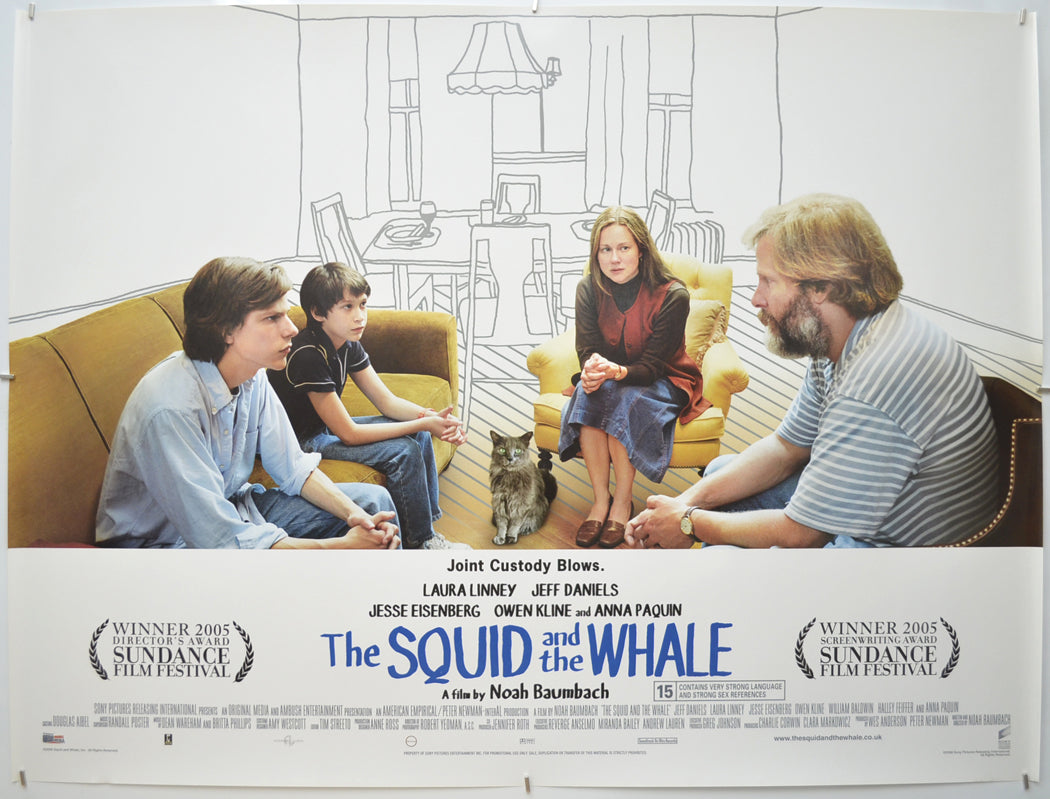 The Squid And The Whale Original Quad Poster - Film Poster - Movie Poster