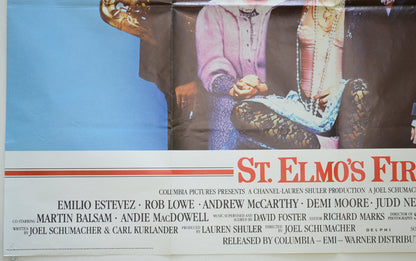 ST. ELMO’S FIRE (Bottom Left) Cinema Quad Movie Poster 