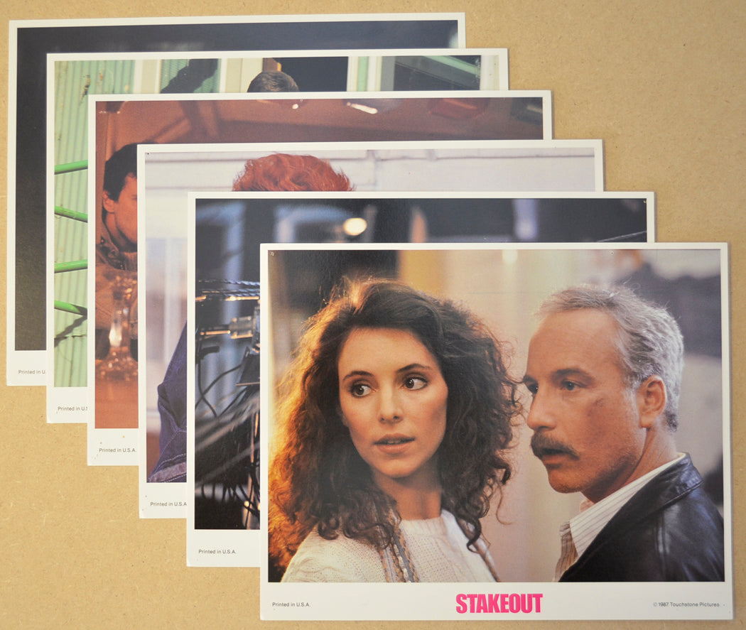 Stakeout 6 Original Colour Front Of House Stills / 8x10 Lobby Cards 