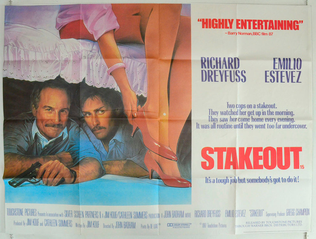 Stakeout Original British Quad Poster - Film Poster - Movie Poster 