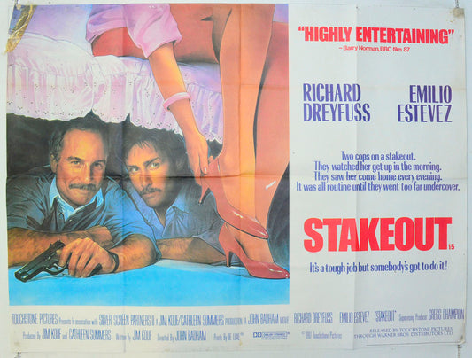 Stakeout Original British Quad Poster - Film Poster - Movie Poster 