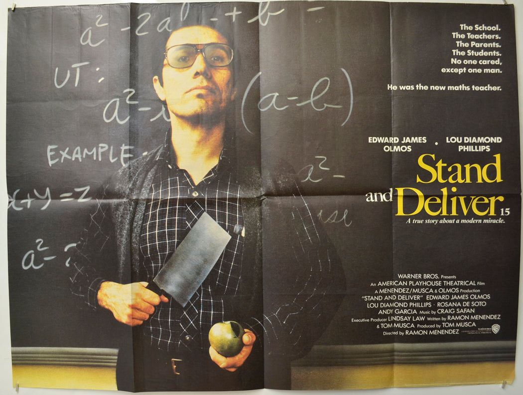 Stand And Deliver Original Quad Poster - Film Poster - Movie Poster