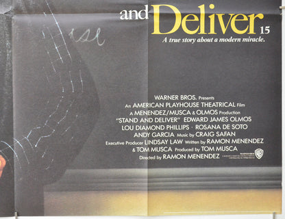 STAND AND DELIVER (Bottom Right) Cinema Quad Movie Poster 