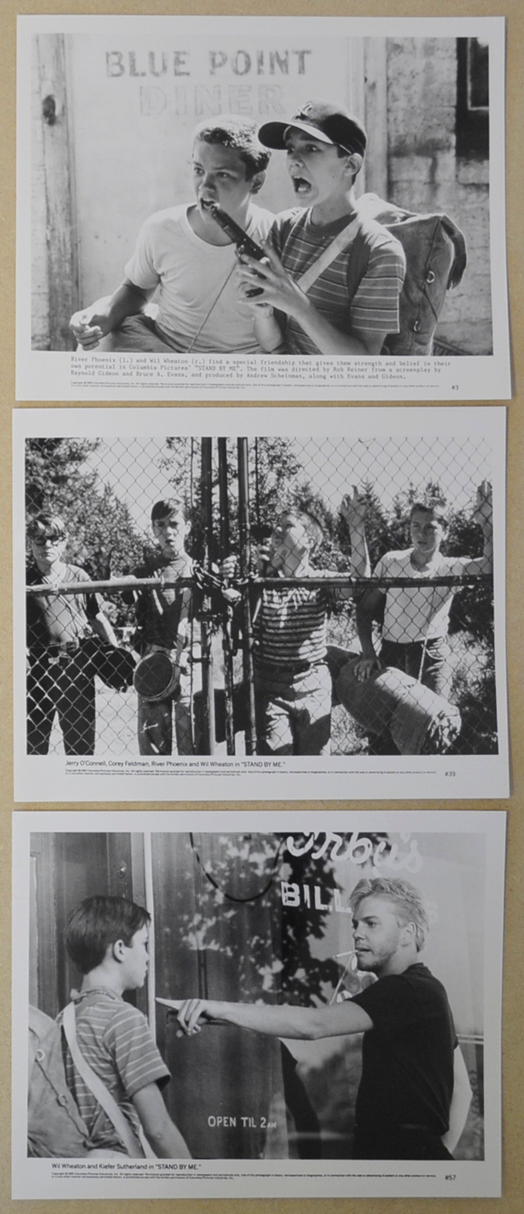 Stand By Me 3 Original Black and White Press Stills (Photographs) 