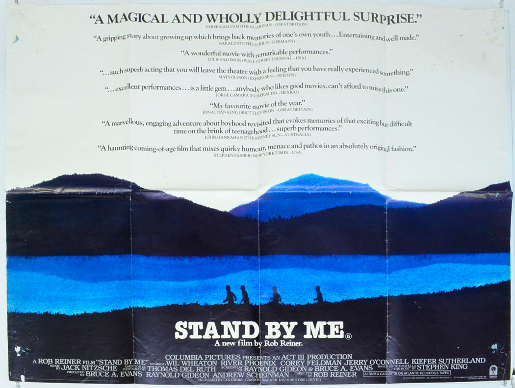 Stand By Me  Original British Quad Poster - Film Poster - Movie Poster