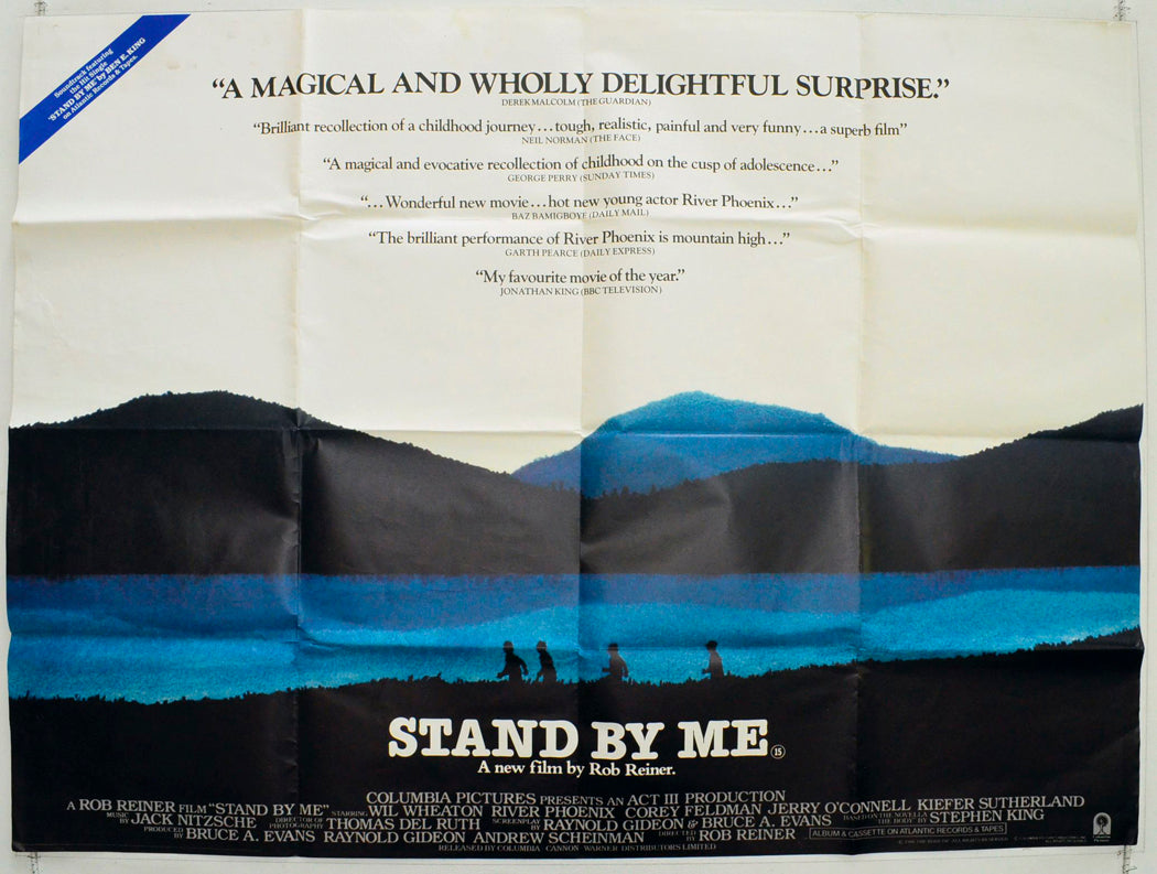 Stand By Me Original British Quad Poster - Film Poster - Movie Poster 